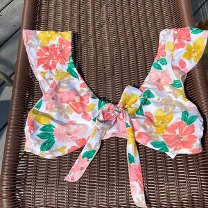 Time and Tru Wireless Flutter Sleeve Bikini Top XL (16-18)